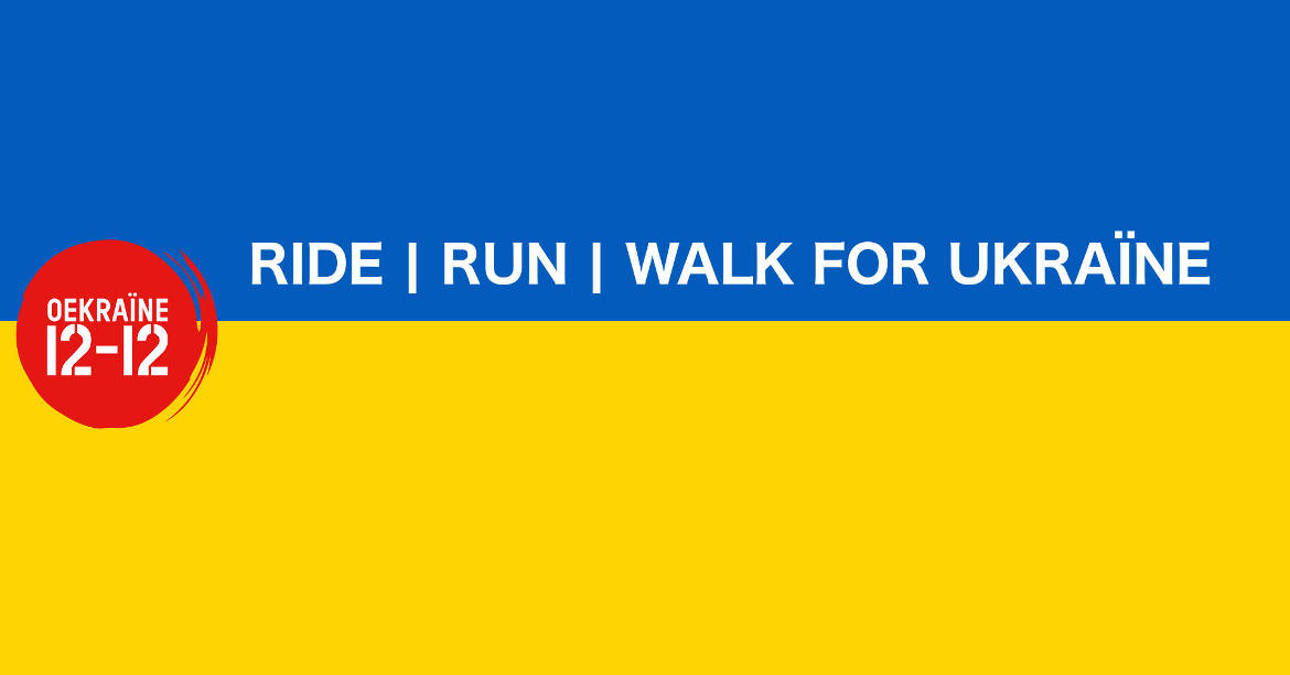 Cours, roule à vélo ou marche pour l'Ukraine